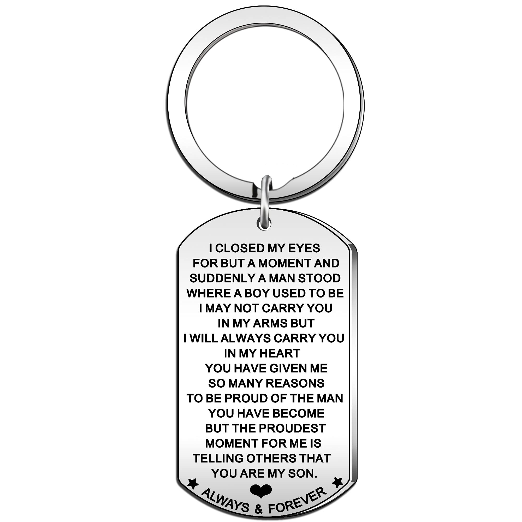 Son Gifts from Mum and Dad Son Keyring Gifts Son Birthday Christmas We Love You for Little Boy
