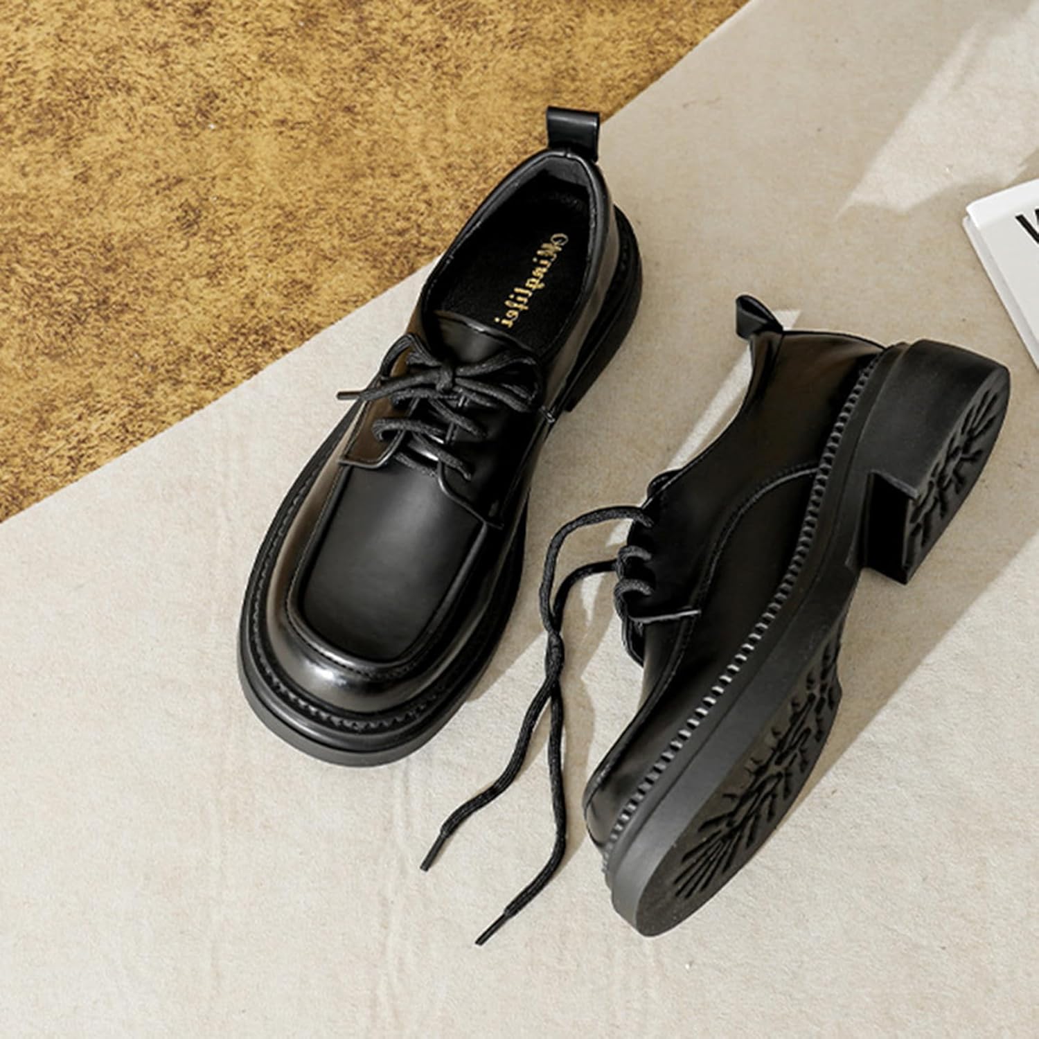 [センダ チシヨ] オックスフォードシューズ レースアップシューズ レディース 厚底 おじ靴 歩きやすい 美脚 おしゃれ コンフォー