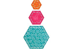 AccuQuilt GO! Fabric Cutting Dies: Execute Precise Cuts with Hexagons (550-11)