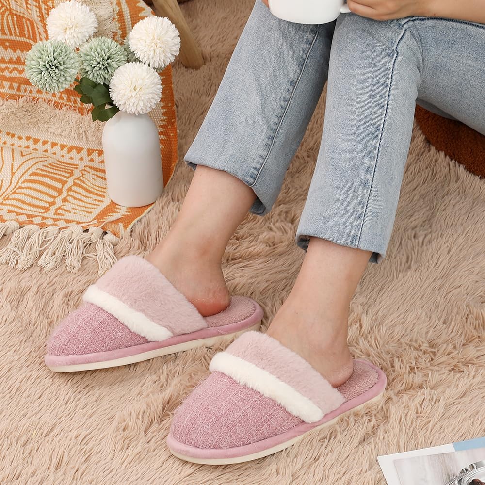 GOEWY Pantofole Donna Uomo Invernali Peluche Ciabatte Comode Casa Calde Scarpe da Casa Antiscivolo Memoria Schiuma Slippers Antiscivolo Suola Scarpe Interno Esterno