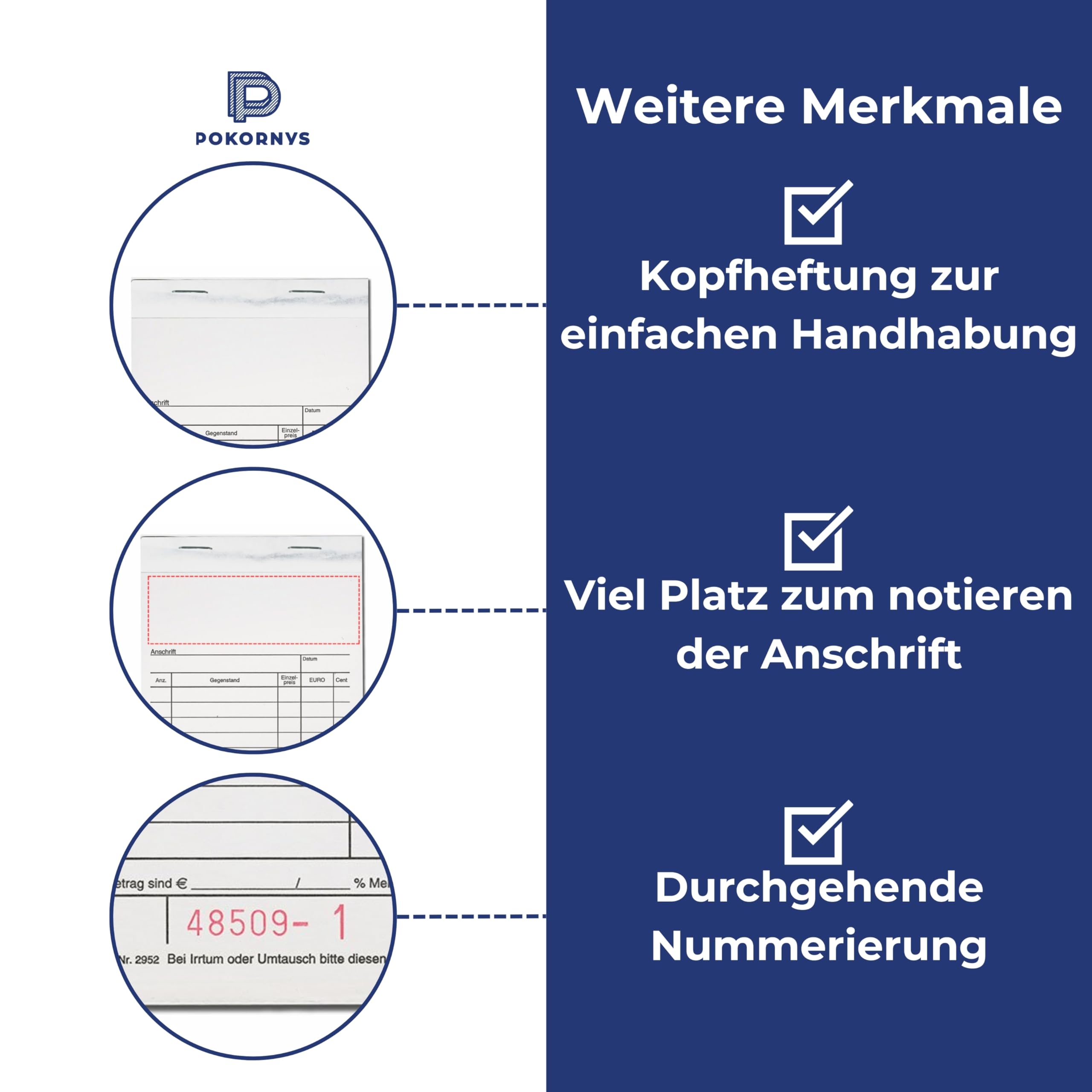 RNK Kassenblock, neutral, 10x15 cm, durchschreibend (20 Blöcke Spar-Pack)