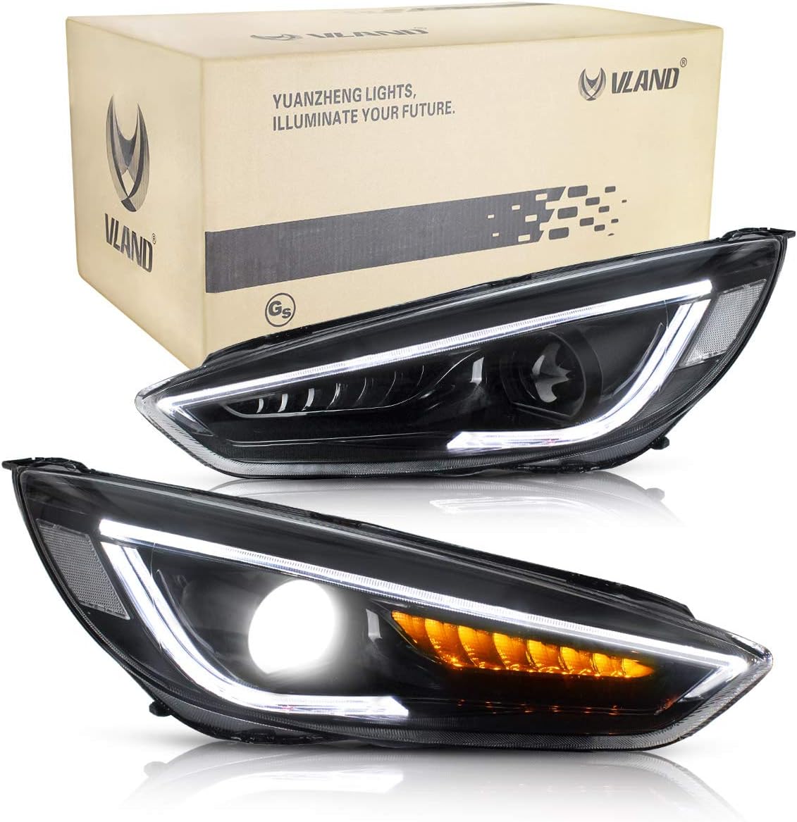 VLAND Angel Eye Headlights for Focus MK3 ST