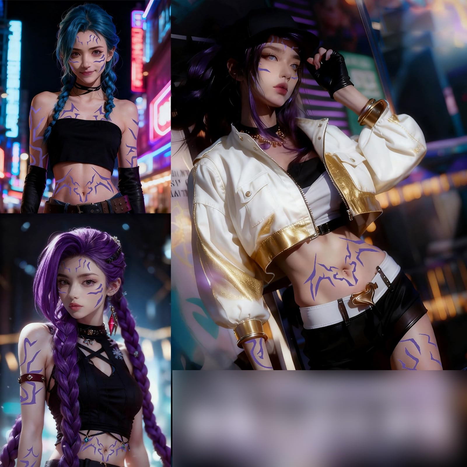 FILFEEL Adesivi Temporanei Kpop Tatuaggio, Impermeabili e Resistenti Al