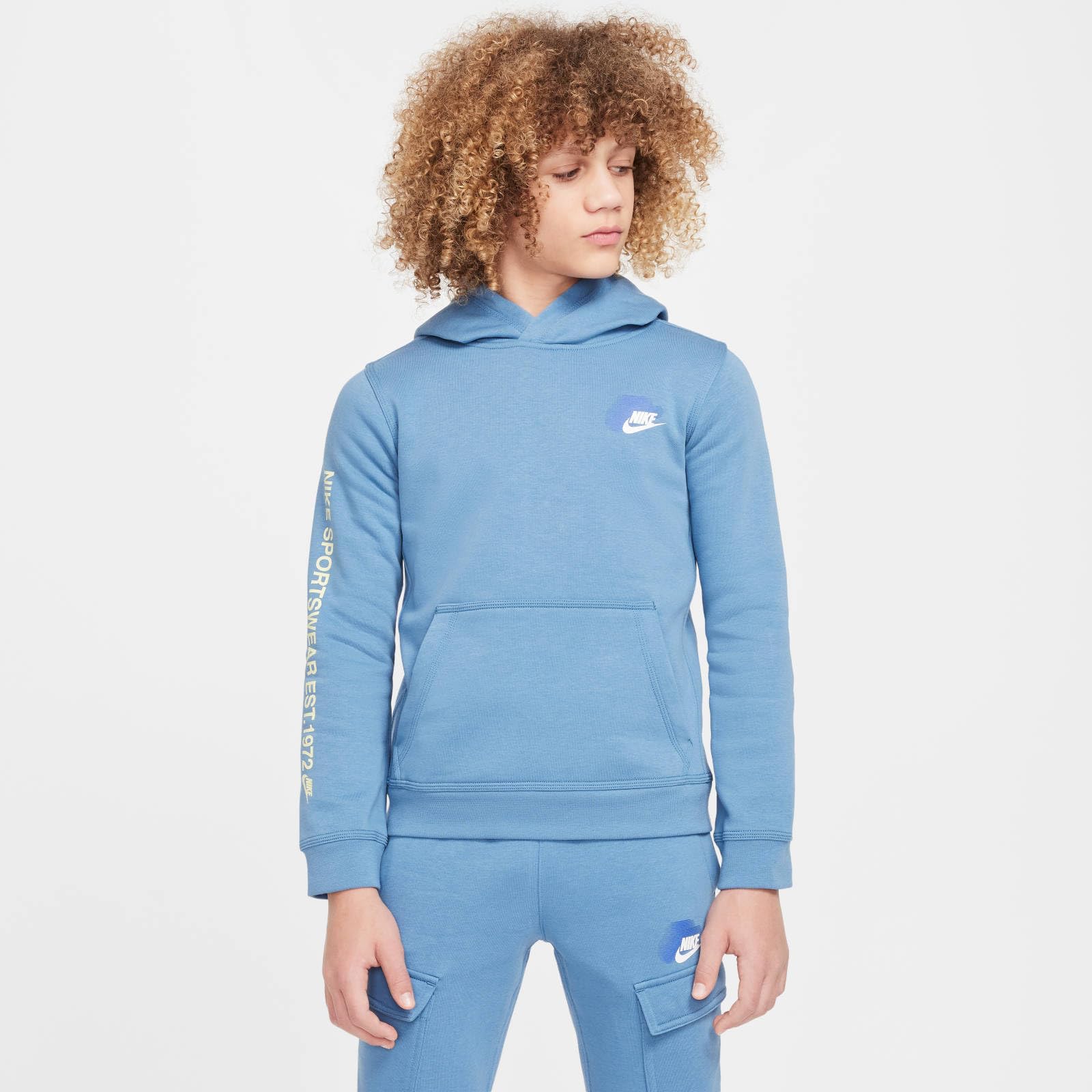 Nike B NSW Si FLC Po Hoodie Bb2 Top Bambini e Ragazzi