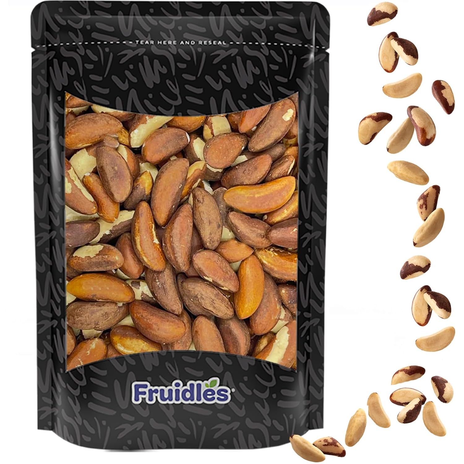 Fruidles Raw Brazil Nuts, NonGMO, GlutenFree, Healthy Fat