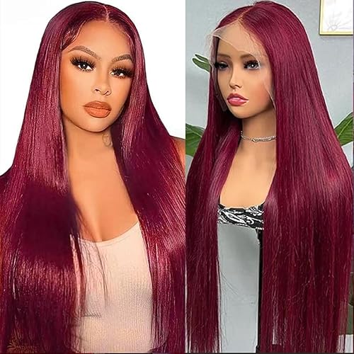 Pelucas de cabello humano con encaje frontal transparente de 13 x 4, pelucas de encaje frontal para mujeres negras, pelucas de cabello brasileño