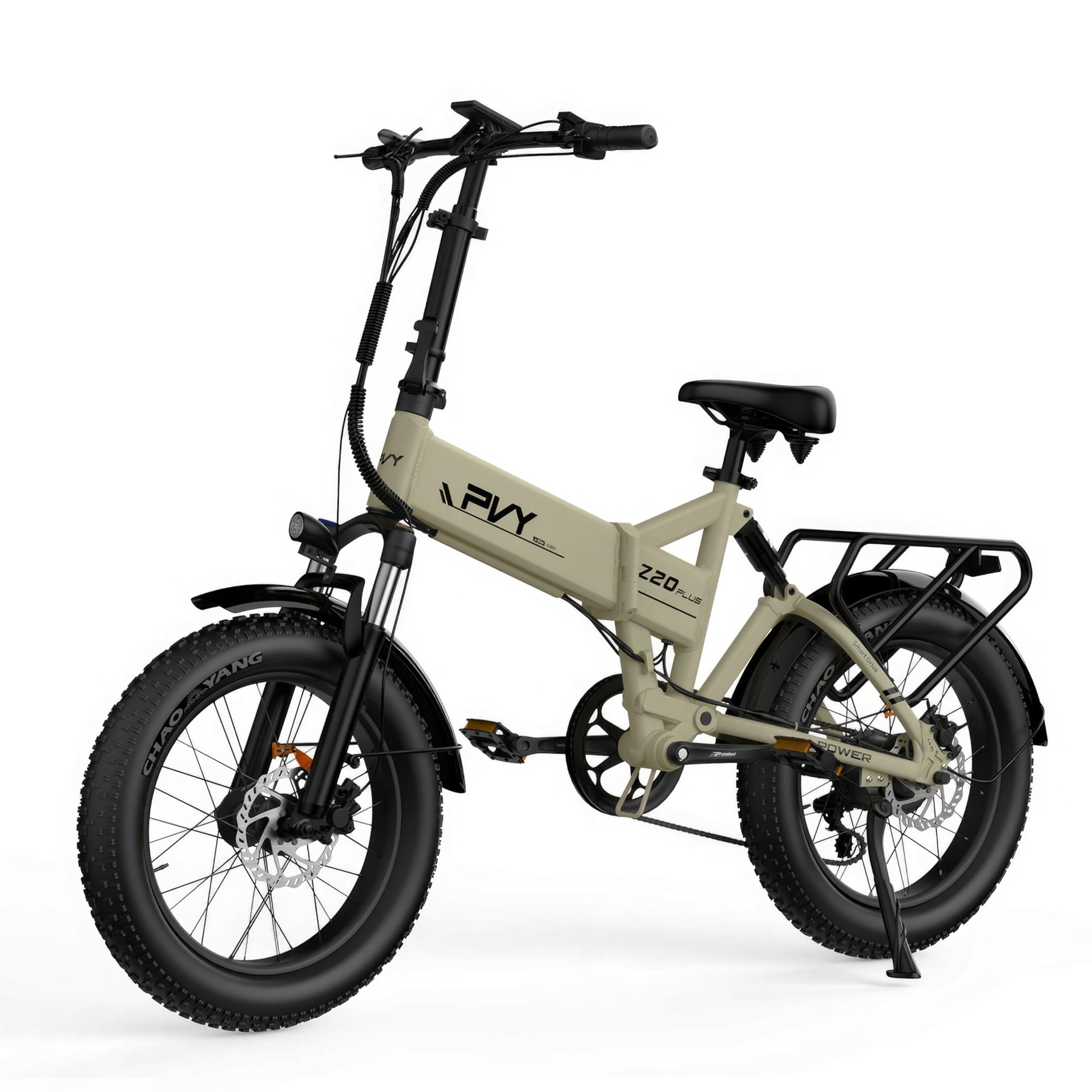 Z20 Plus E-Bike Klapprad, 20 * 4.0 Fatbike mit 48V 16,5Ah Akku, 250W Motor, 100Nm Drehmoment, 7-Gang Getriebe, Reichweite bis zu 120km, All Terrain E Bike für Herren Damen