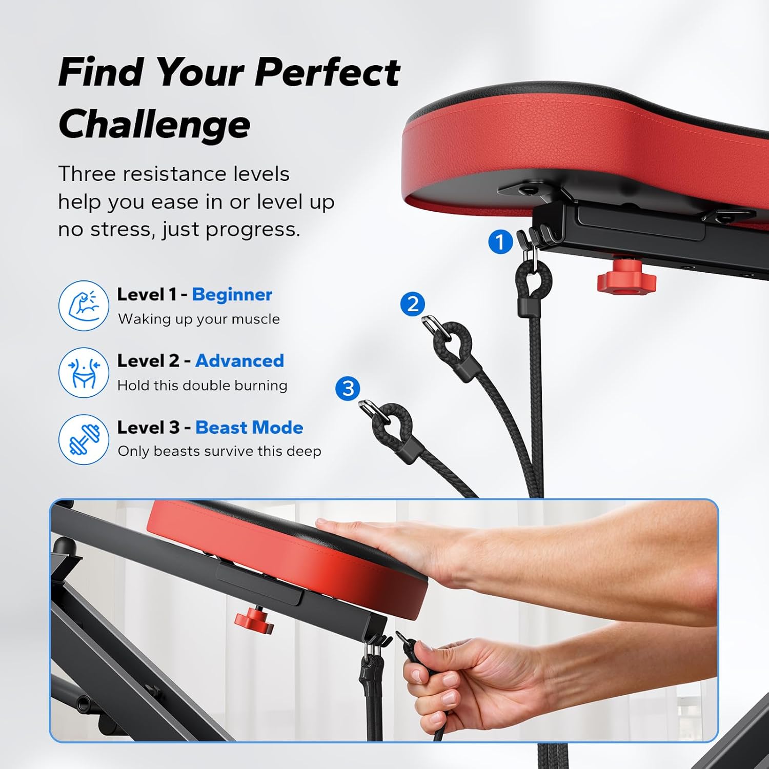 Squat Machine, MERACH R07 2 in 1 Squat Rowing Machine, Easy Setup & Foldable Exercise Equipment, Glute Trainer Machine, Glutes & Leg Home Workout Machine
