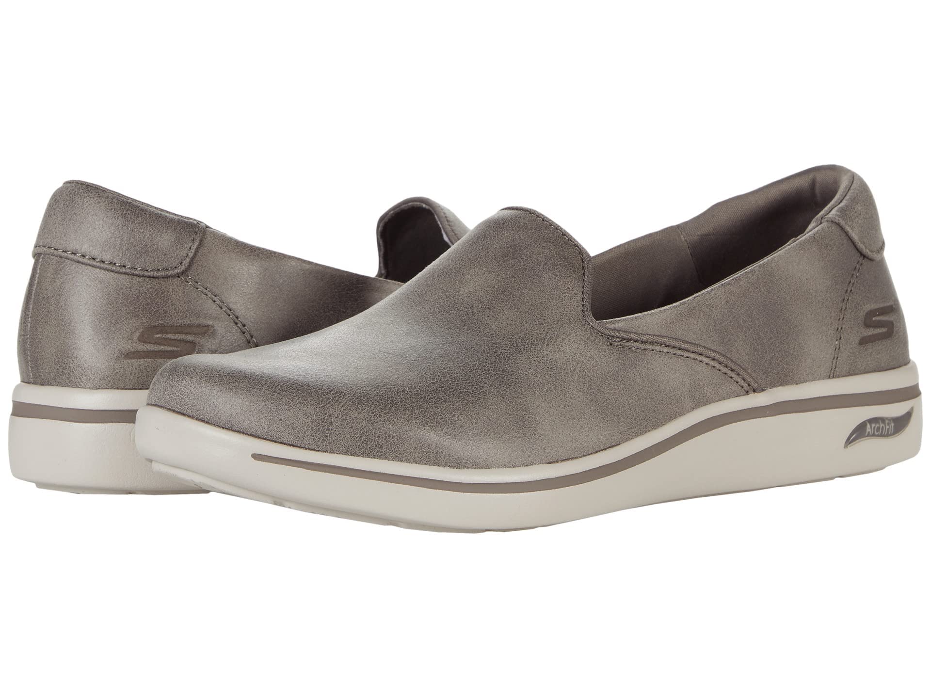 Skechers Womens Arch FIT Uplift - to The Beat Dark Taupe Casual Shoe - 5 UK (136575) (B09BN3W6GW) Amazon Price History, Amazon Price Tracker