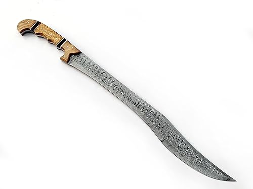 PAL 2000 KNIVES HSK-9984 Espada hecha a mano de acero de Damasco de 26,5 pulgadas