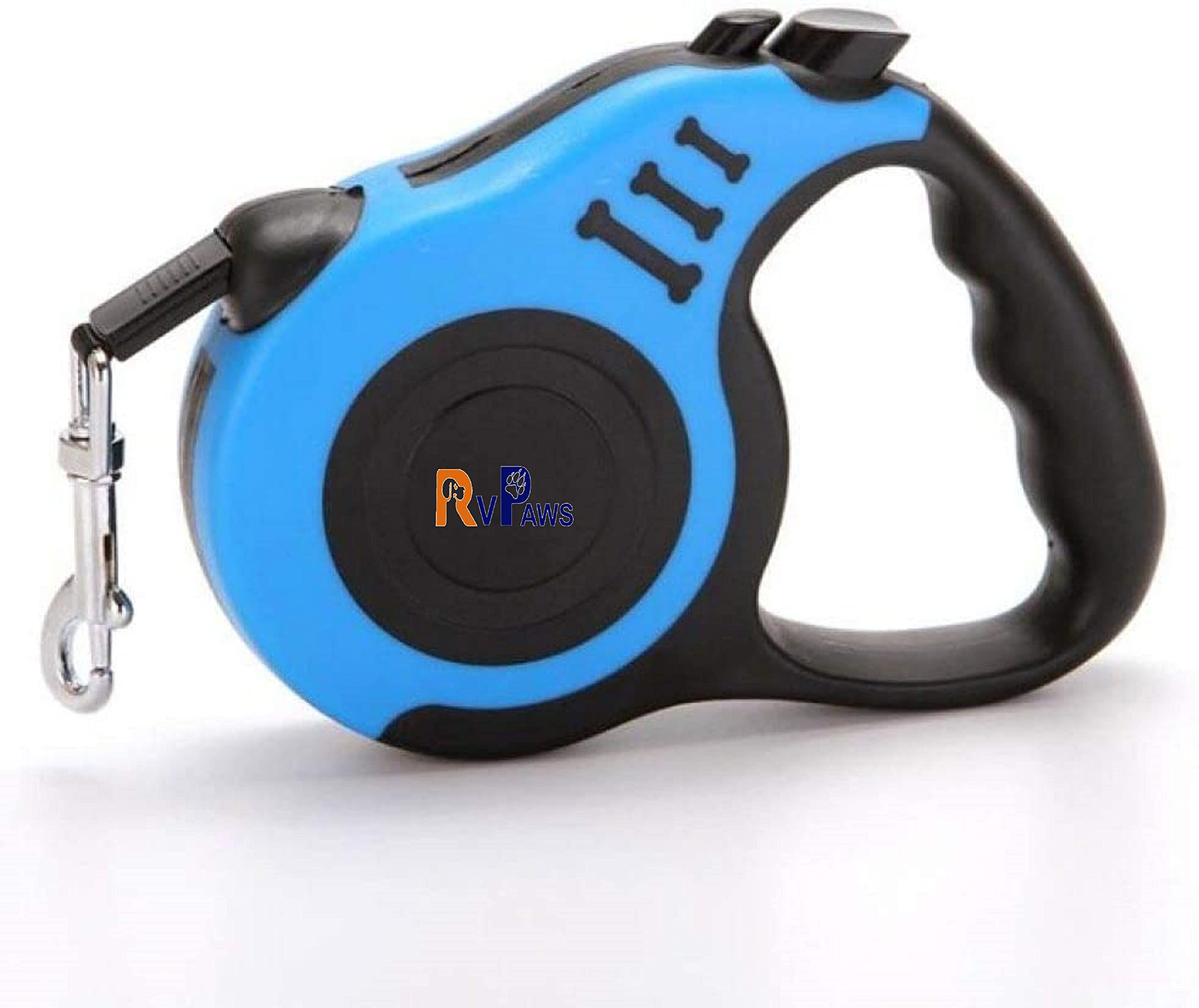 RvPaws Dog Leash 3 M Retractable Dog Leash Automatic Flexy Dog Puppy Cat Traction Rope Belt Dog Leash, Length 3 metre Up To 15 Kg