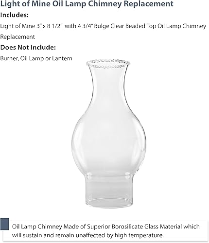 Miniatura 9 de Light of Mine  Lámpara de aceite de 1 18 pulgadas x 5 12 pulgadas lámpara de repuesto para quemador de nuez moscada #00  Chimenea de lámpara de