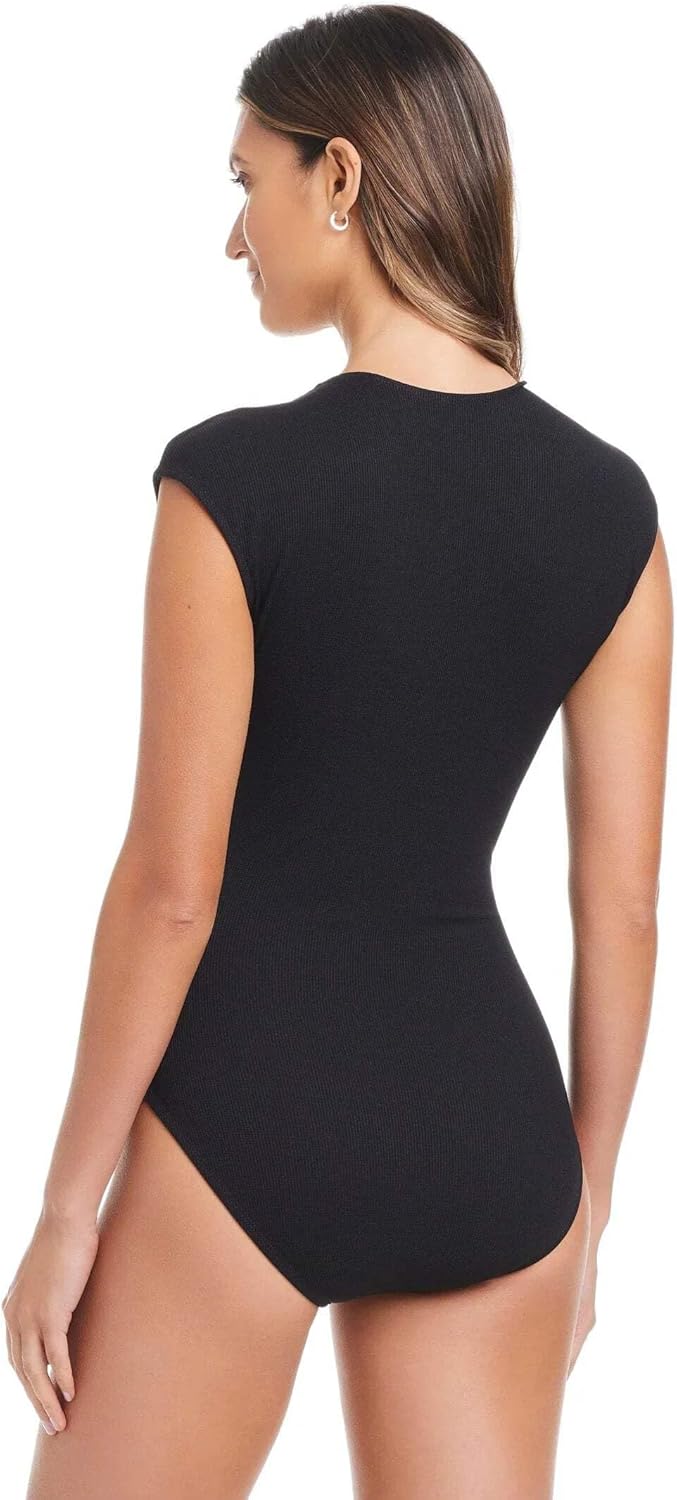 Pique Ole Cap Sleeve One Piece Swimsuit - Image 2