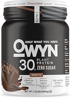 OWYN Only What You Need Pro Elite High Protein Powder, 30g Vegan Protein...