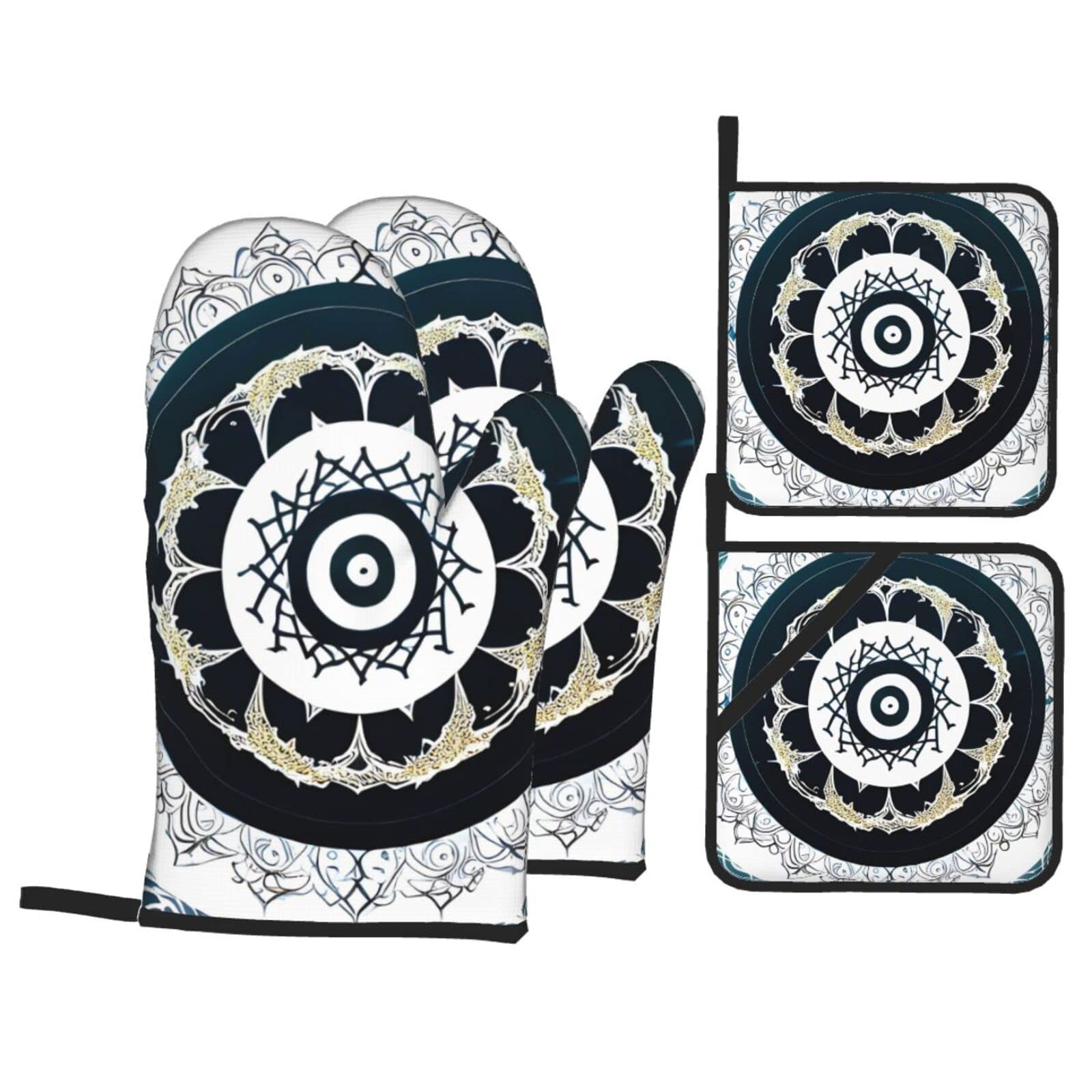 Ensemble De 3 Maniques Et Maniques De New York City : >> Résistants à La Chaleur Pour Cuisine, Cuisine, Pâtisserie, Résistant à La Chaleur