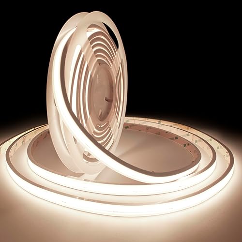 Miniatura 15 de Tiras de Luz LED para Exteriores, 2700K Blanco Cálido, Tiras LED IP67 de 24V, 10M/32.8FT, Tira de Luz LED COB Impermeable CRI90+ para Baño, Piscina,