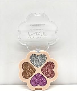Rose 4'Lü Kalpli Glitter - Glıtter Eyeshadow No:4, serashinegozfarı107