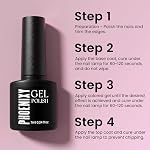 Phoenixy 42 PCS Gel Nail Polish, 36 Colors Nail Polish Kit Blue Red White with Base Top Coat Glitter Matte Glossy Nail Set Gifts for Women -PCG9028