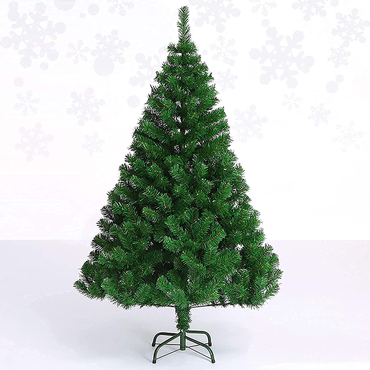 Sjdopulse 5Ft (15M) Christmas Tree,Artificial Trees Decoration Hinged Spruce Xmas Tree Artificial Christmas Tree With Foldable Metal Stand,