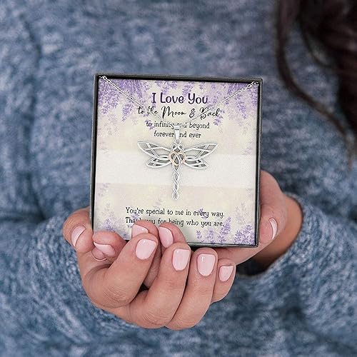 Miniatura 5 de Collar hecho a mano joyería hecha a mano - Collar para mujeres y niñas - Collar para mi amor - Regalos para ella a la luna y la espalda - Sueño de