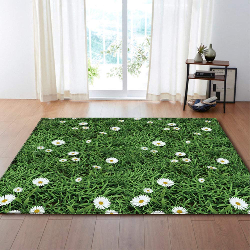 Tapis de salon Noël vert 99x152cm pour sol de chambre