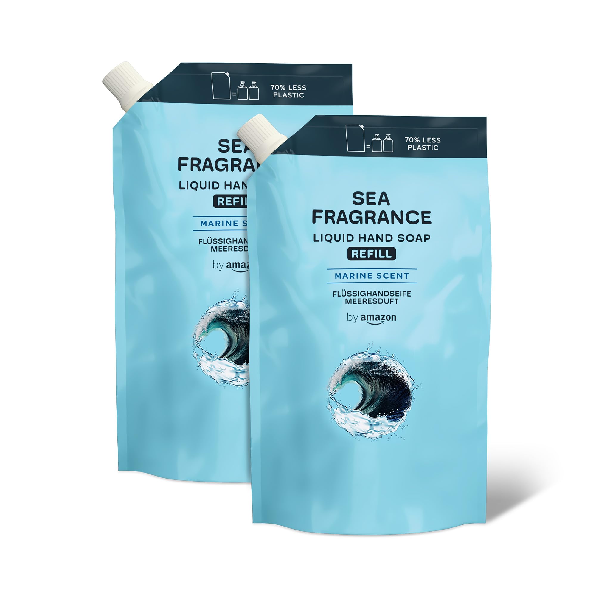 by Amazon Sea fragrance Hand Soap Refill, 2 x 1000ml