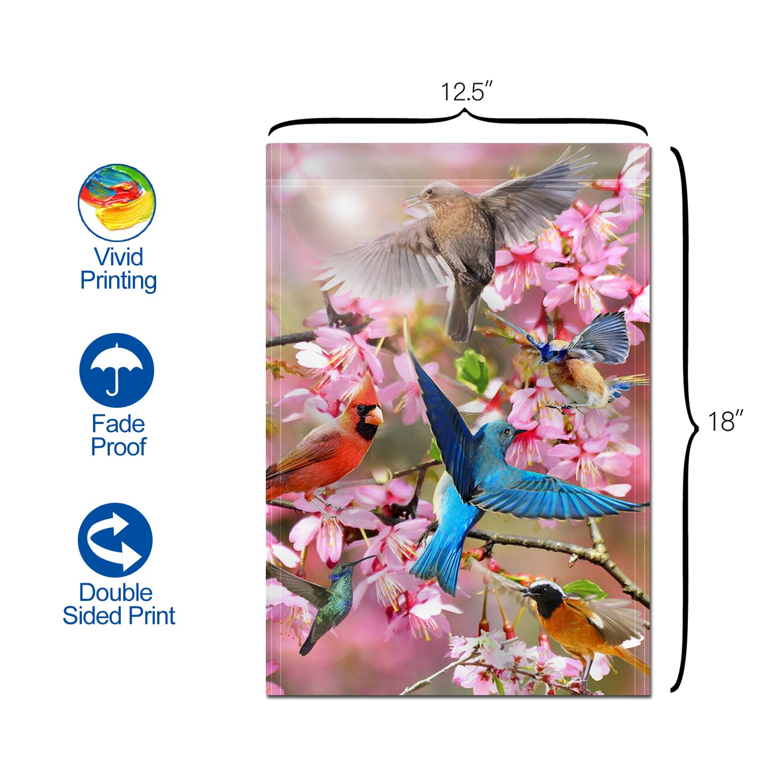 Anley Bandiera Da Giardino Personalizzata 18x12,5 Pollici – Stampa Il Tuo Logo O Design – Kit Con Supporto