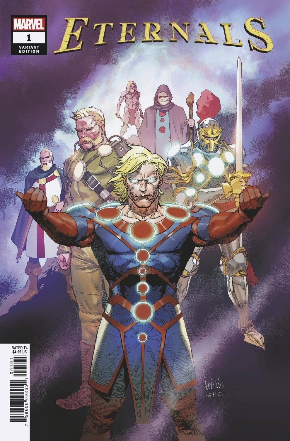 Eternals #1 Francis Yu Variant W/ Rated Comics Backer
