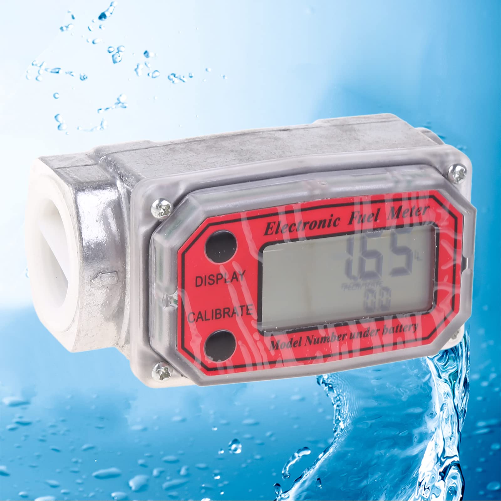 YZYDF Digital for Meter LCD Display Oil Flowmeter Meter Meter for Measure