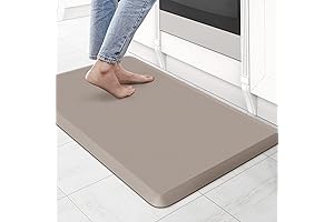 KitchenClouds White and Tan Rug