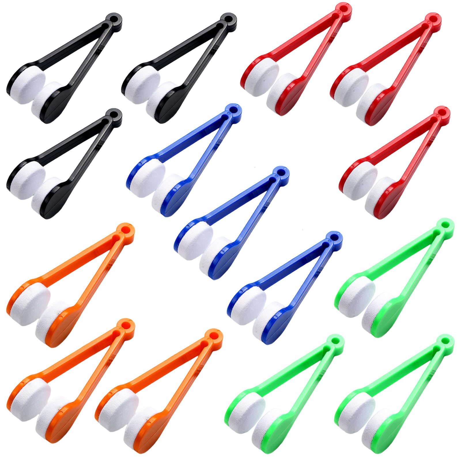 DHWEKU 15Piezas Cepillo Limpiador de Gafas Accesorios de Limpieza Mini Gafas Portátil Clip de Limpieza de Gafas Suaves Herramienta de Limpieza para Limpiar Limpias Seguro y Fácil de Usar