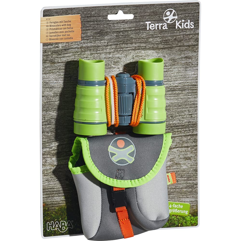 HABA - Terra Kids - Jumelles avec Pochette - Jeu de Plein air - Extérieur - Oberservation de la Nature - 7 Ans + - 4132