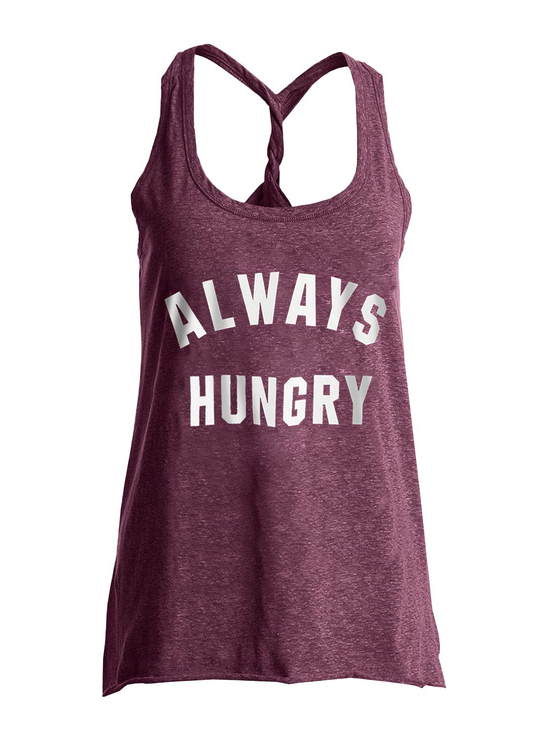 IRISGODWomens Workout Tank Tops Summer Graphic Twisted Back Gym Sleeveless Tshirt Tops