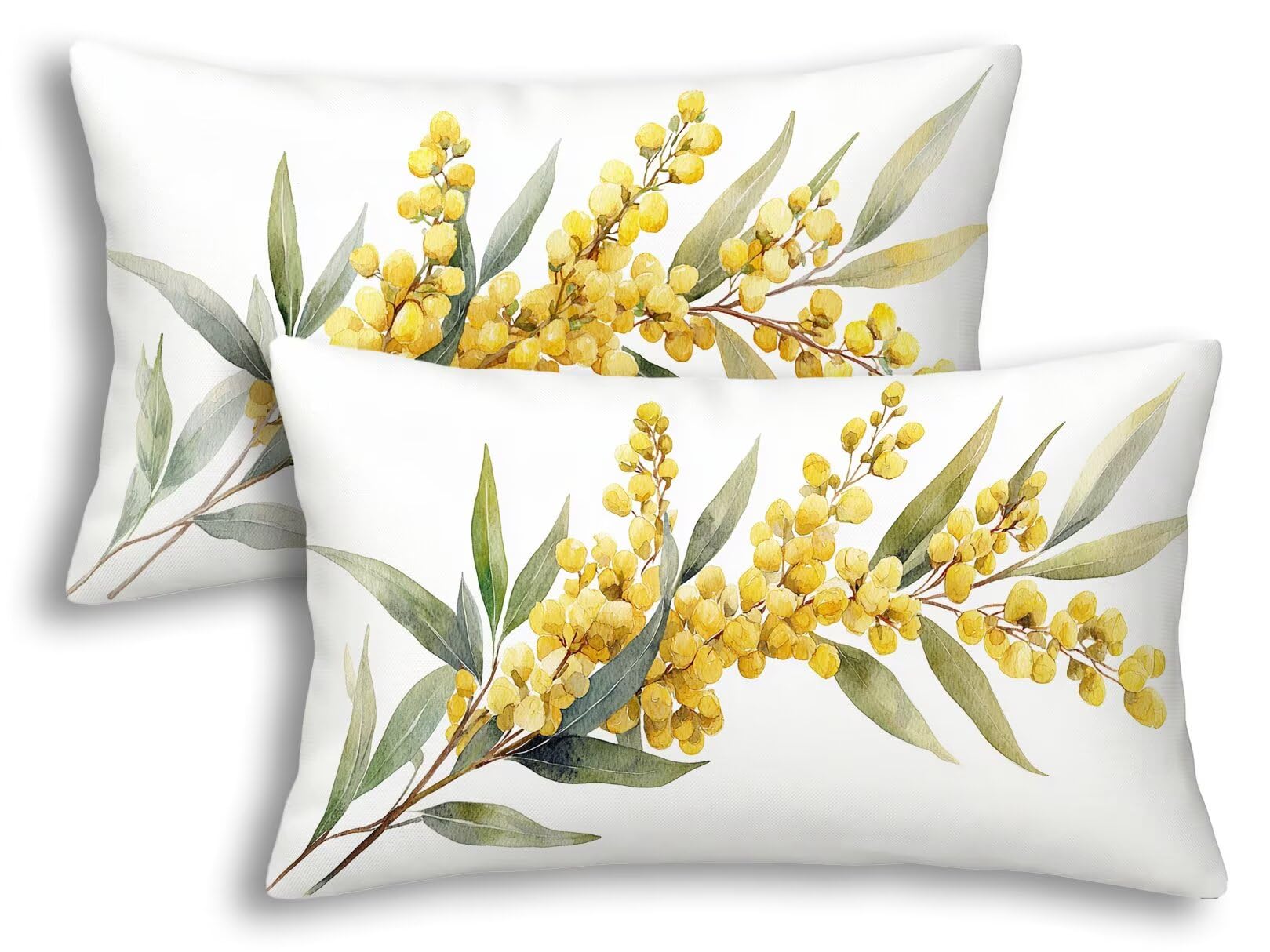 Housse de coussin fleur 40x60 en velours pour raviver un canapé fatigué