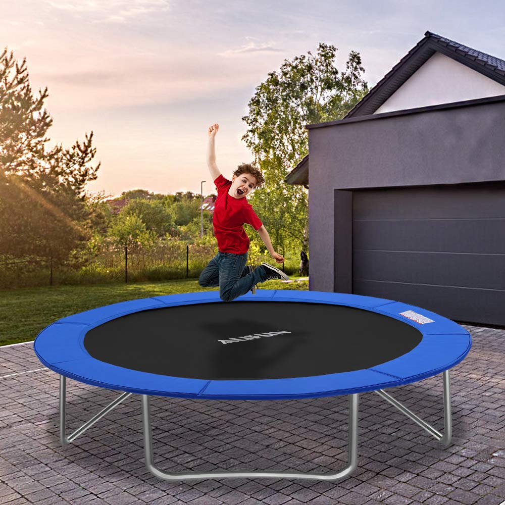 HENGMEI Copertura del bordo del trampolino, imbottitura del telaio, Ø 244 cm, Ø 305 cm, Ø 366 cm, set di accessori per trampolino antistrappo e resistente