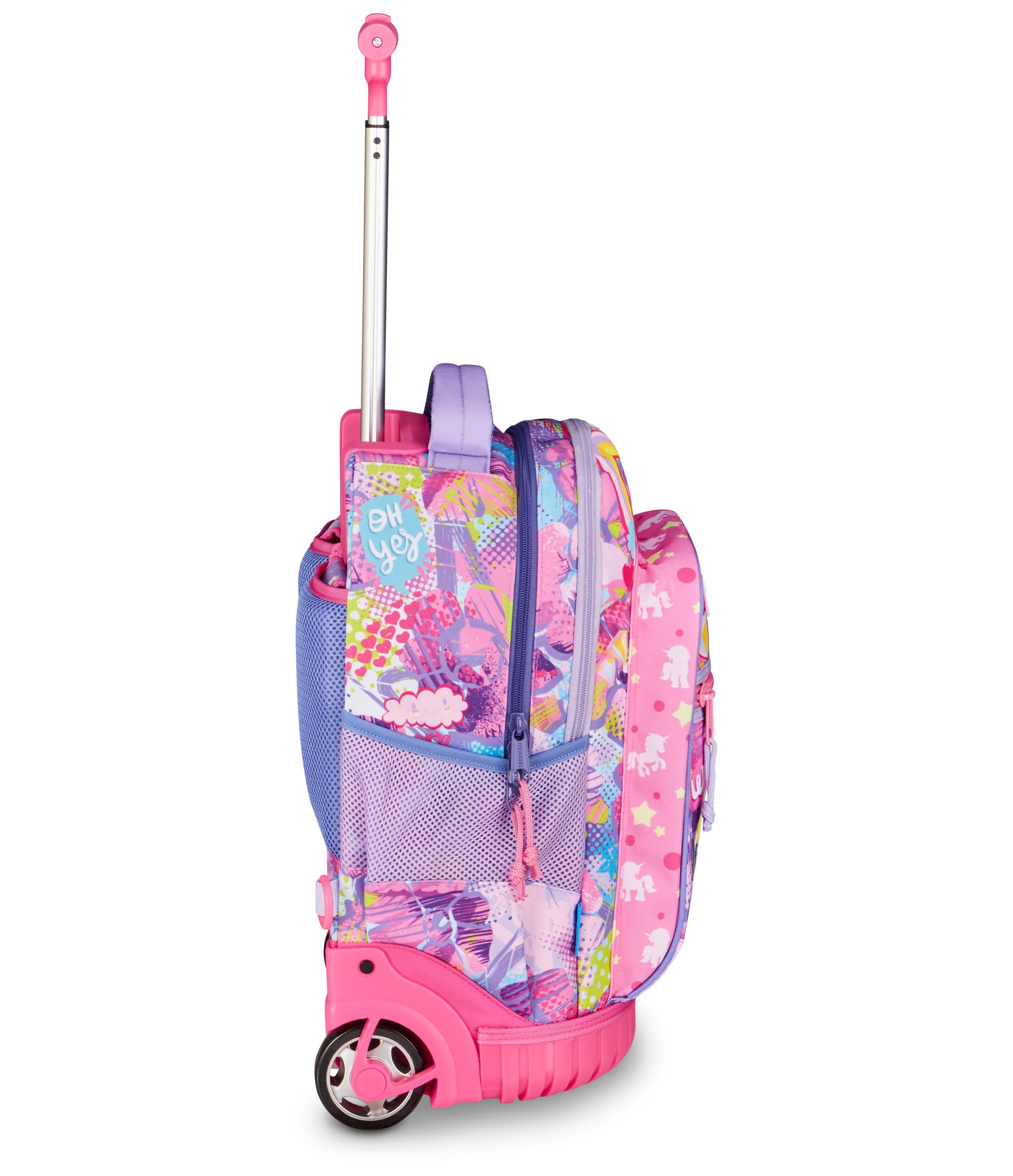 Mitama Trolley Run Extra FAIRYUNICORN, 33 Lt, Doppio Scomparto, Viola, Tasche multi funzione, bambina, Scuola elementare e media, Tempo libero e viaggi