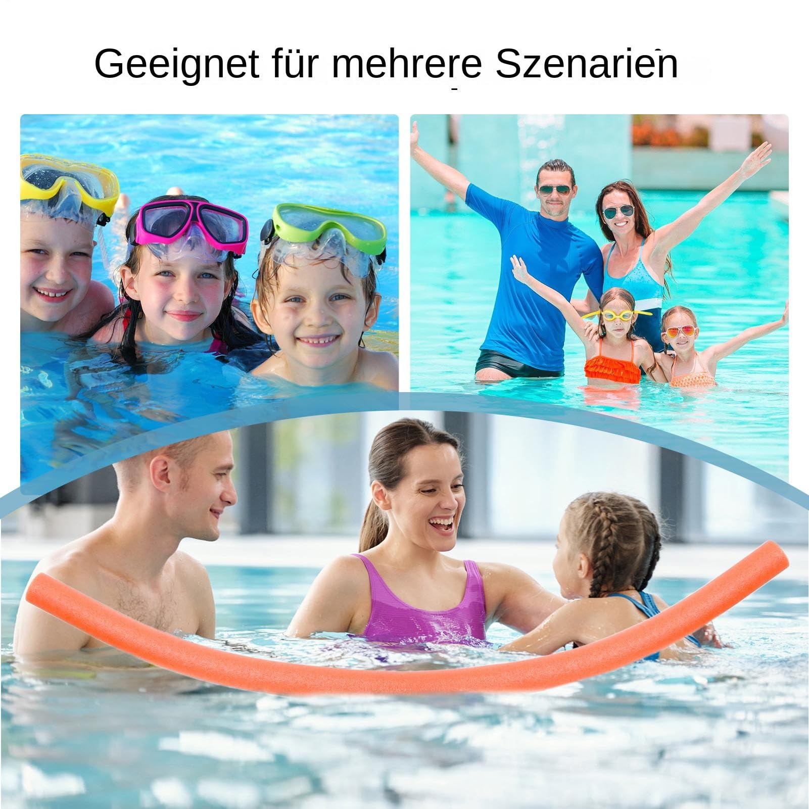 Krmoau Poolnudeln 150 Cm - Schwimmhilfen Aus Schaumstoff Für Kinder & Erwachsene