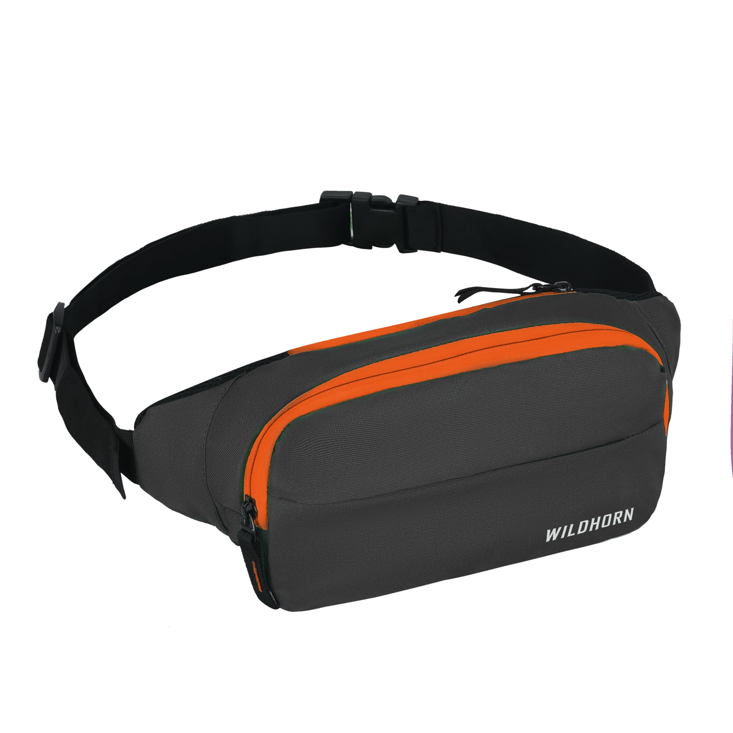 wildhorn Waist Bags for Men Women I Ultra Strong Stitching, Sturdy Zippers,Waterproof Pocket, Large Fanny Pack for Hiking Travel Camping Running Sports Outdoors, with Adjustable Strap (Black)-picture-14