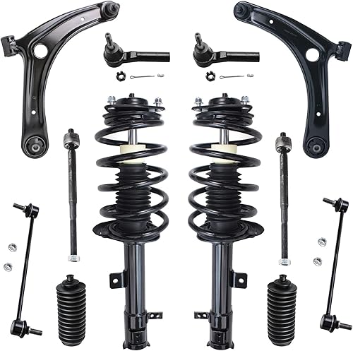 Miniatura 58 de Detroit Axle - Kit de puntales delanteros de 6 piezas para Chevrolet Aveo Aveo5 Pontiac G3 Wave, barra estabilizadora, varillas de acoplamiento