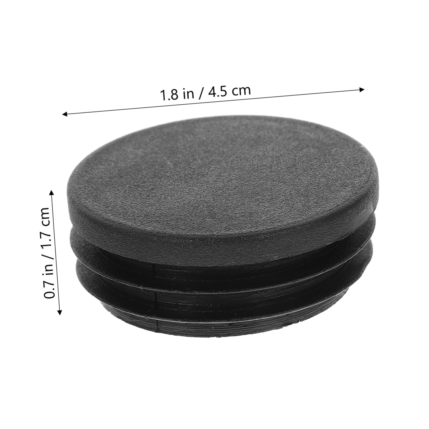 STOBAZA 16pcs Pipe Plug Cover Covers Kitchen End Outlet Cover Plate Caps Tubing Stopper Lids Tube Chair Leg Floor Protectors Furniture Protection Cover Furniture Accessory Black Abs