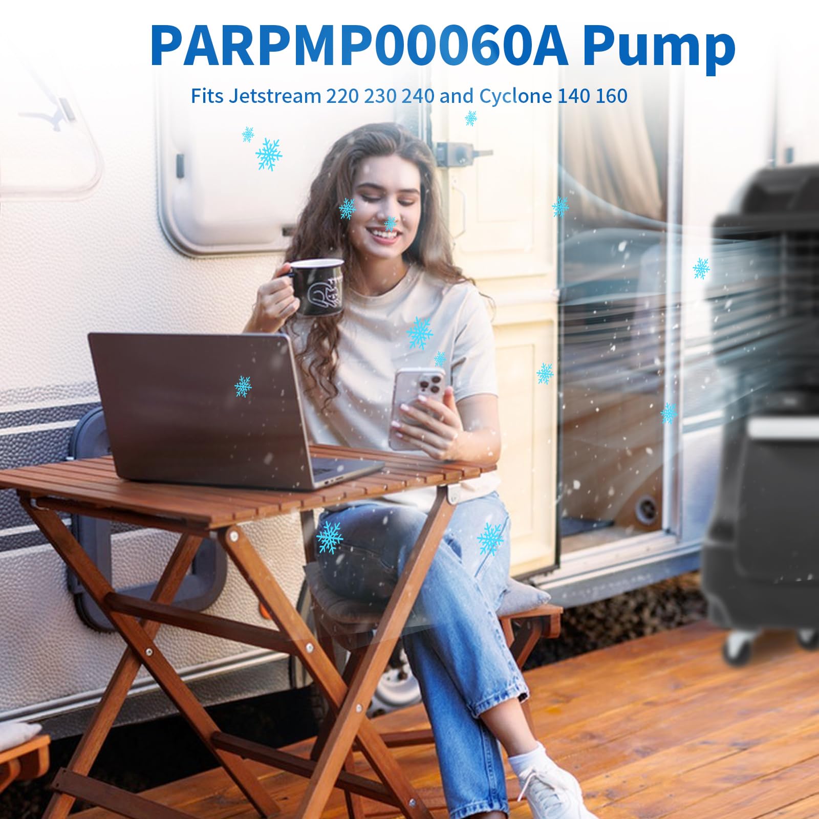 PARPMP00060A Bomba para enfriadores evaporativos portátiles Cyclone 140 y 160 y Jetstream 220 y 230 5