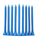 GFGL Golf Tees (Blue) Durable Bamboo Tees 100Pcs 3-1/4 Friendly Biodegradable Material Reduce Friction Side Spin More Stable