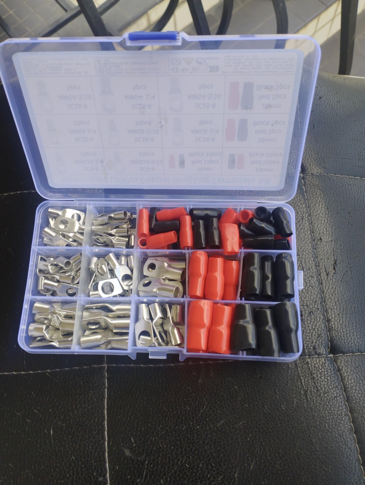 Kit 120 Cosses à Sertir électriques Pour Voiture - Cuivre étamé, -40°C à 105°C