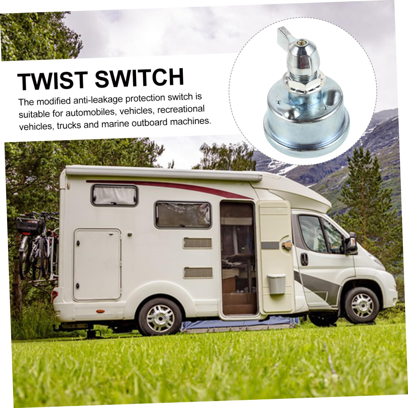 GANAZONO Battery Isolator Switch Rv Boat Battery Disconnect Isolator Car Battery Cut off Switch for Safety