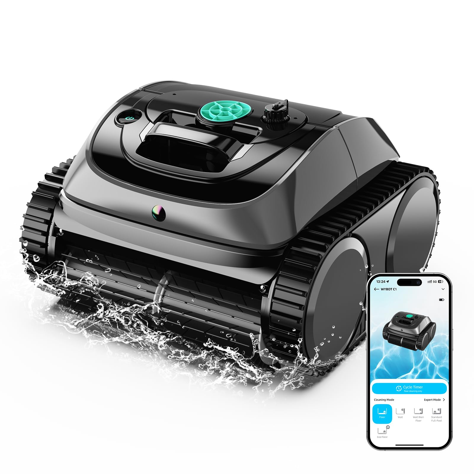 (2026 Upgrade) WYBOT C1 Cordless Robotic Pool Vacuum for Inground Pools