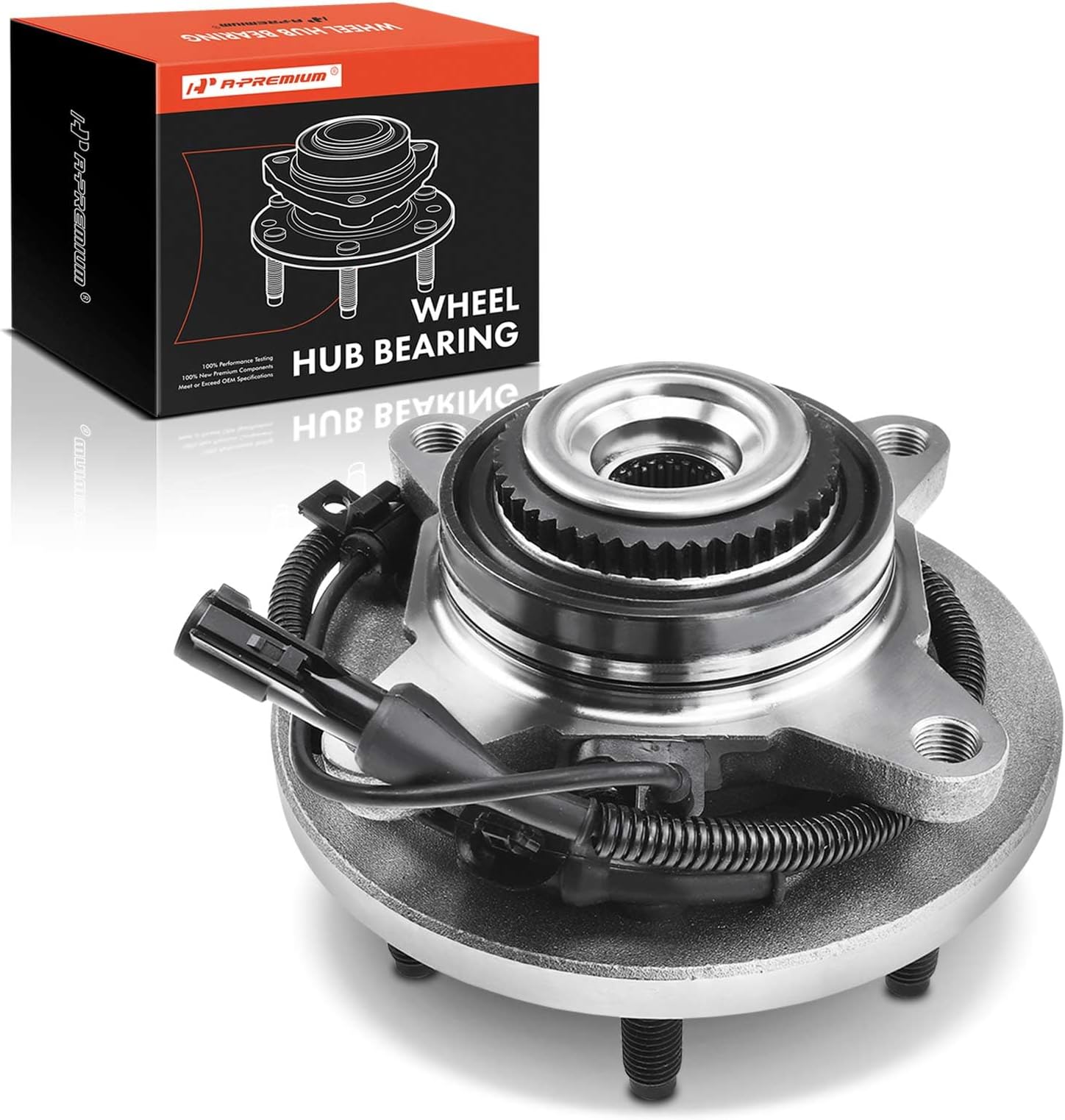 A-Premium Wheel Hub and Bearing Assembly Compatible with Ford F-150 2010 4WD Front Left or Right