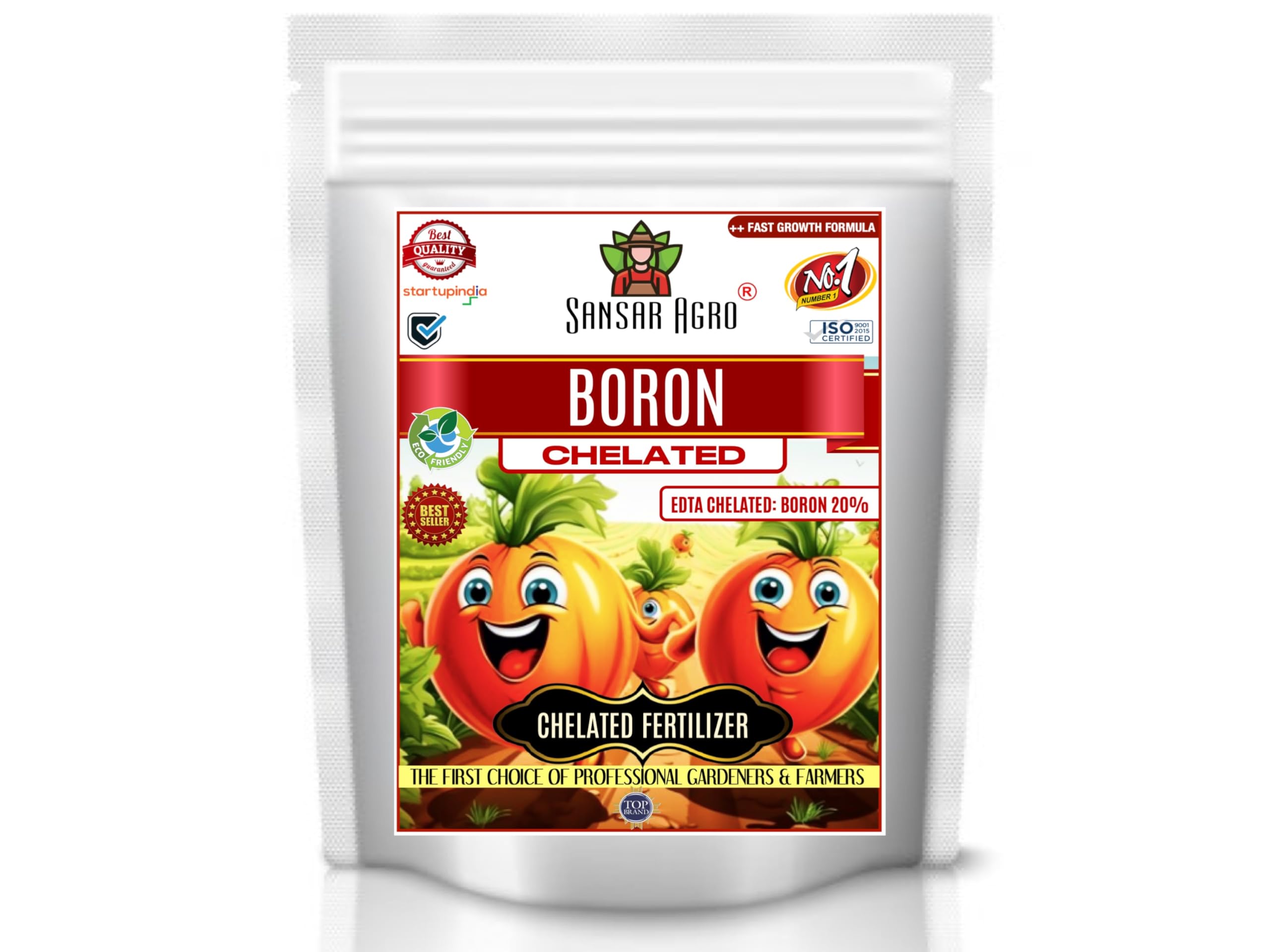 Sansar Agro® Chelated Boron - 20% EDTA, Powerful Essential Organic Fertilizer for Fast Growth of All Plants. (900 gm)-image-39
