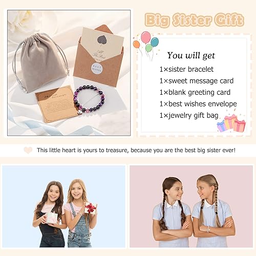 Miniatura 5 de LIU JUN Get Well Soon Gifts -Natural Stone Healing Relaxation Bracelets,8mm Anti-Anxiety Crystal Stone Yoga Beads, Stress Relief Stretch Bracelets