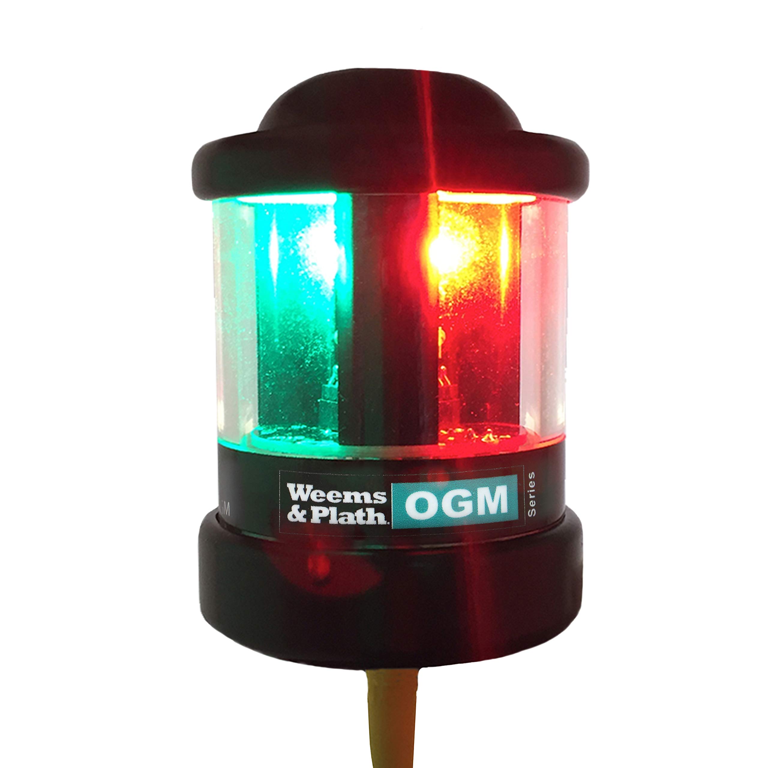 WEEMS & PLATH Q TriColor/Anchor LED Nav Light with Photodiode in Black Housing