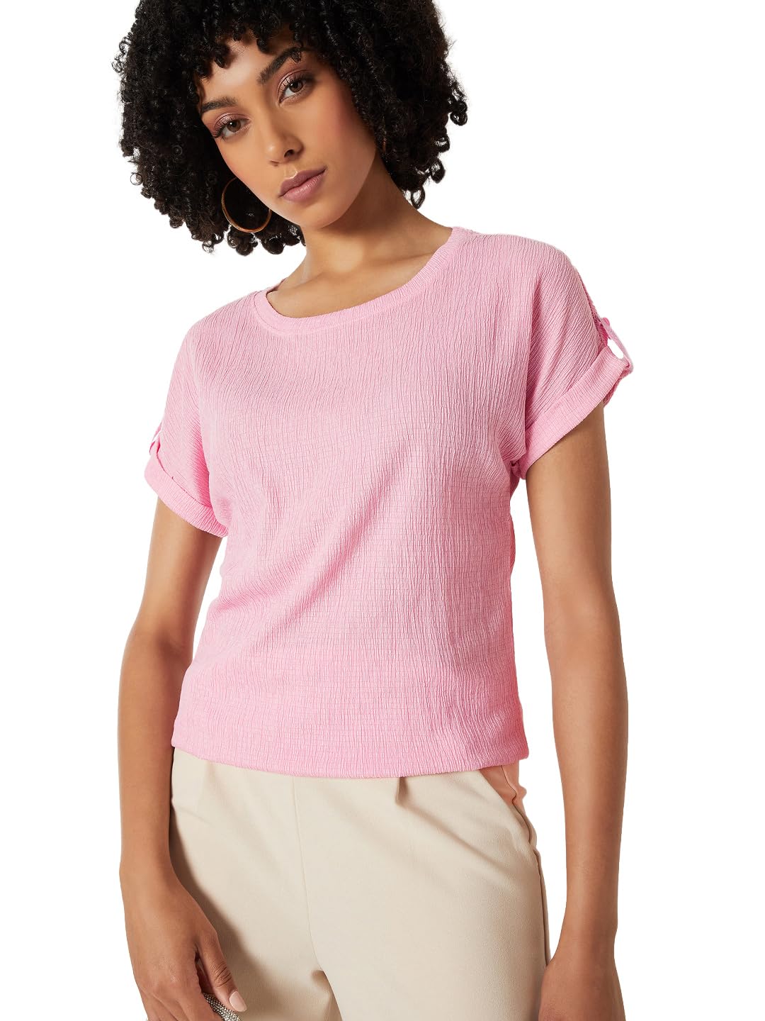 Women's Solid Regular Fit Top-image-10